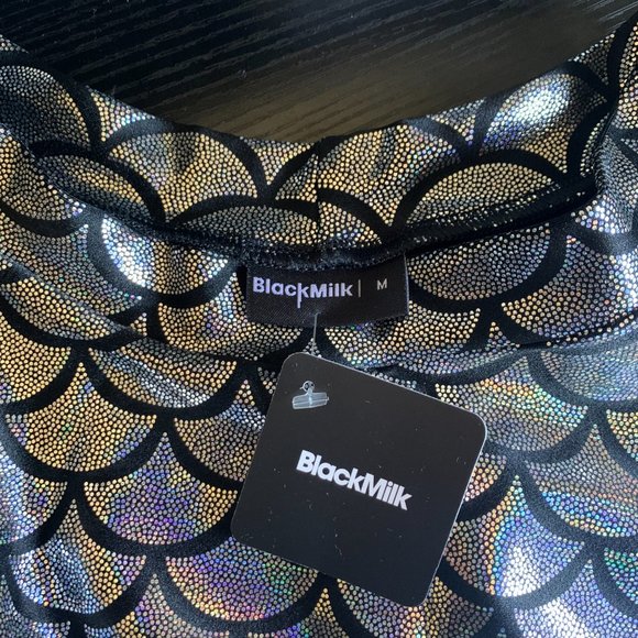 Blackmilk Mermaid Cheerleader Skirt Silver M - Picture 2 of 3